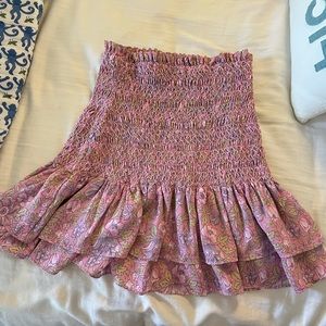 LIKELY pink floral skirt